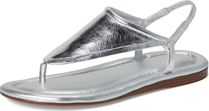 Franco Sarto Jocelyn Women's Sandals Silver : 8.5 M, Leather - Image 5