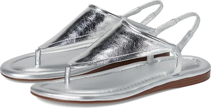 Franco Sarto Jocelyn Women's Sandals Silver : 8.5 M, Leather