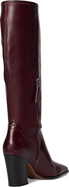 Franco Sarto Jonie Wide Calf Women's Boots Oxblood Red WC : 9.5 M, Leather - Image 4