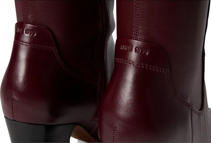 Franco Sarto Jonie Wide Calf Women's Boots Oxblood Red WC : 9.5 M, Leather - Image 7