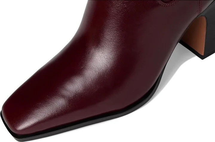 Franco Sarto Jonie Women's Boots Oxblood Red : 8.5 M, Leather - Image 2