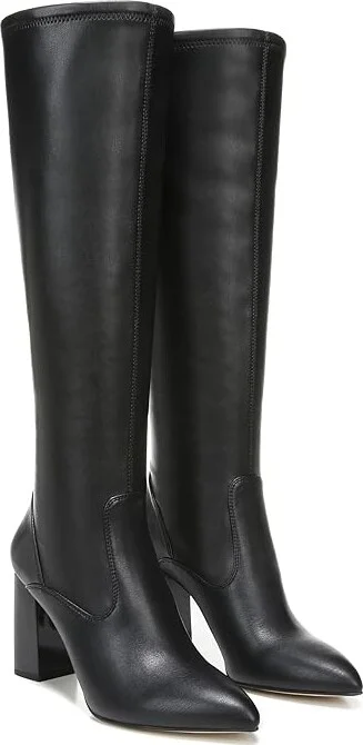 Franco Sarto Katherine Wide Calf High Shaft Boots Women's Boots Black : 6 M, Leather
