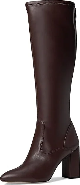 Franco Sarto Kathrne Wide Calf Women's Shoes Dark Brown : 10 M, Leather - Image 5