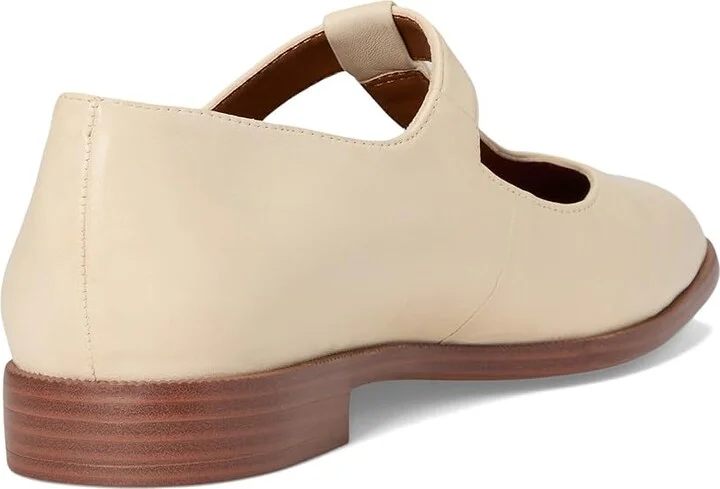 Franco Sarto Kenley Mary Jane Women's Flat Shoes Ivory White : 11 M, Leather - Image 4