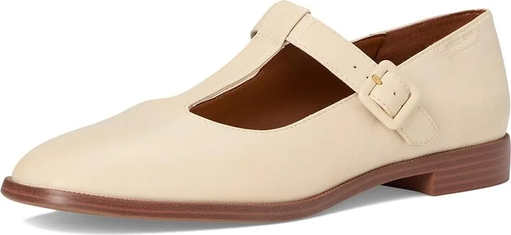 Franco Sarto Kenley Mary Jane Women's Flat Shoes Ivory White : 11 M, Leather - Image 5