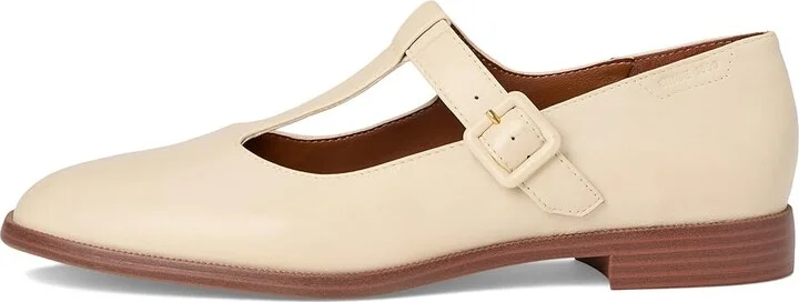 Franco Sarto Kenley Mary Jane Women's Flat Shoes Ivory White : 11 M, Leather - Image 6