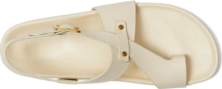 Franco Sarto L-blair Strappy Sandals Women's Wedge Shoes Ivory : 8 M, Leather - Image 2