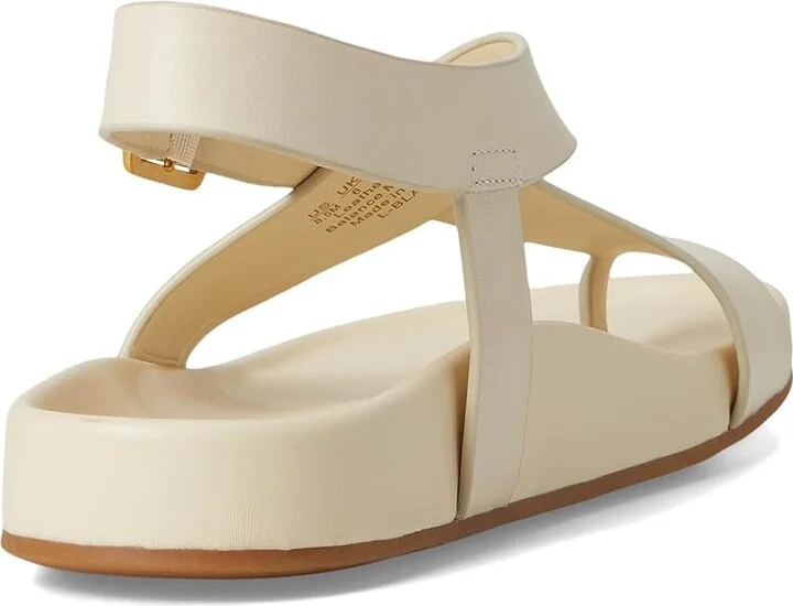 Franco Sarto L-blair Strappy Sandals Women's Wedge Shoes Ivory : 8 M, Leather - Image 4