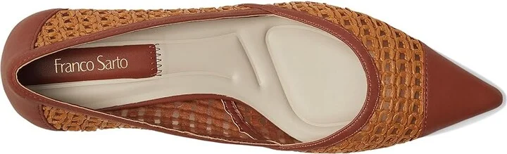 Franco Sarto L-Darcy Women's Shoes Brown Wicker : 7 M, Leather - Image 2