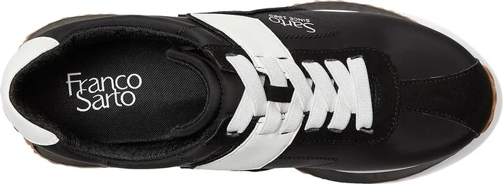 Franco Sarto L-erica Fashion Sneaker Women's Shoes Black : 9 M, Textile - Image 2