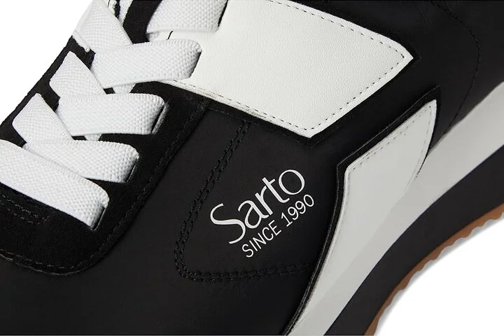 Franco Sarto L-erica Fashion Sneaker Women's Shoes Black : 9 M, Textile - Image 7