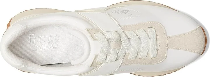 Franco Sarto L-erica Fashion Sneaker Women's Shoes White : 5.5 M, Textile - Image 2