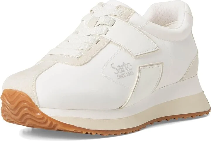 Franco Sarto L-erica Fashion Sneaker Women's Shoes White : 5.5 M, Textile - Image 5