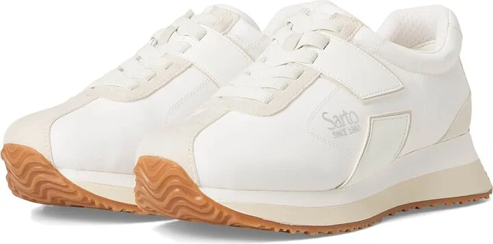 Franco Sarto L-erica Fashion Sneaker Women's Shoes White : 5.5 M, Textile