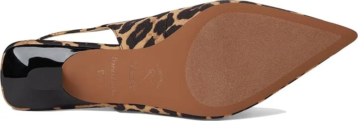 Franco Sarto L-Jaden Slingback Shoes Women's Shoes Camel Brown : 8 W, Textile - Image 3