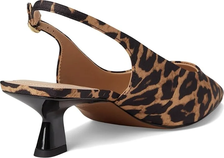 Franco Sarto L-Jaden Slingback Shoes Women's Shoes Camel Brown : 8 W, Textile - Image 4