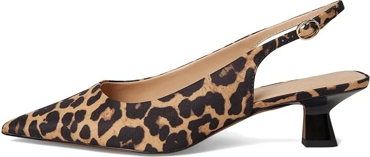 Franco Sarto L-Jaden Slingback Shoes Women's Shoes Camel Brown : 8 W, Textile - Image 6