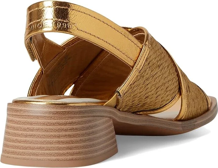 Franco Sarto L-silvie2 Slingback Sandals Women's Sandals Gold : 7 M, Leather/Rubber - Image 4