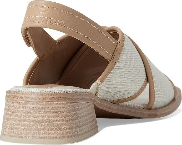 Franco Sarto L-silvie2 Slingback Sandals Women's Sandals Natural White : 7.5 M, Leather/Rubber - Image 4