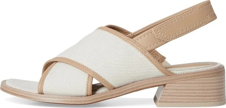 Franco Sarto L-silvie2 Slingback Sandals Women's Sandals Natural White : 7.5 M, Leather/Rubber - Image 6