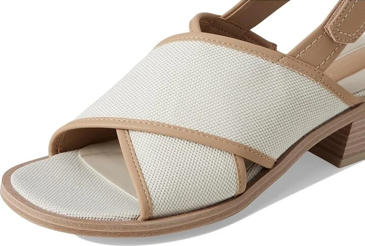 Franco Sarto L-silvie2 Slingback Sandals Women's Sandals Natural White : 7.5 M, Leather/Rubber - Image 7