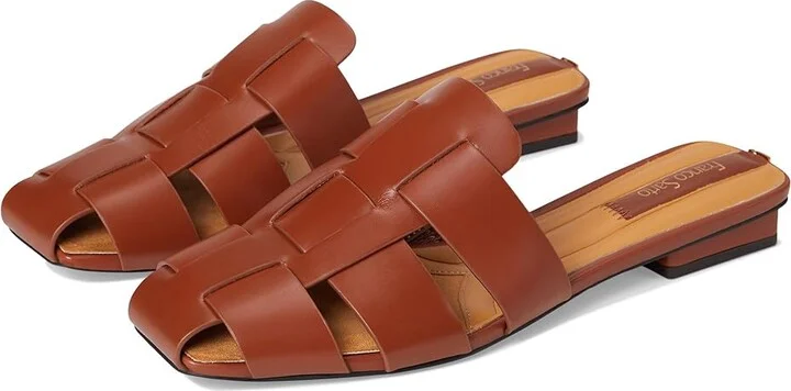 Franco Sarto L-tavana Mule Women's Shoes Acorn Brown : 7.5 M, Leather