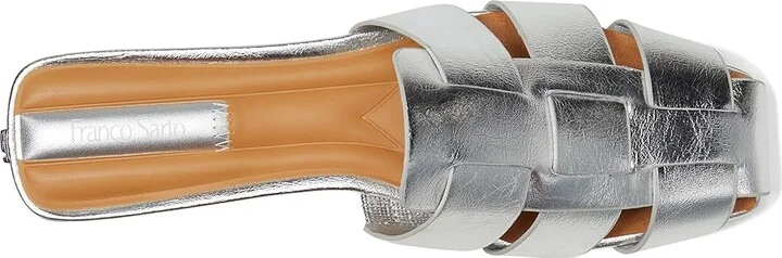 Franco Sarto L-tavana Mule Women's Shoes Silver Metallic : 9.5 M, Leather - Image 2