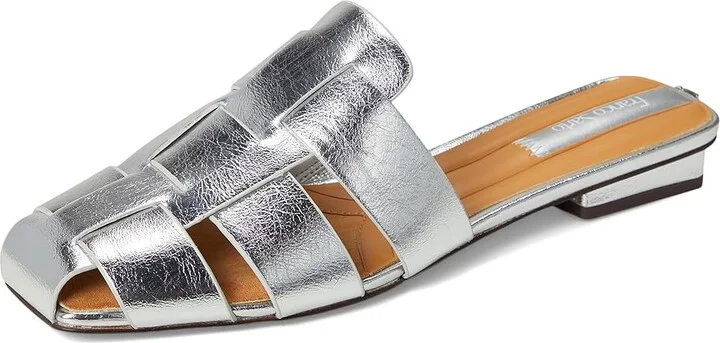 Franco Sarto L-tavana Mule Women's Shoes Silver Metallic : 9.5 M, Leather - Image 5