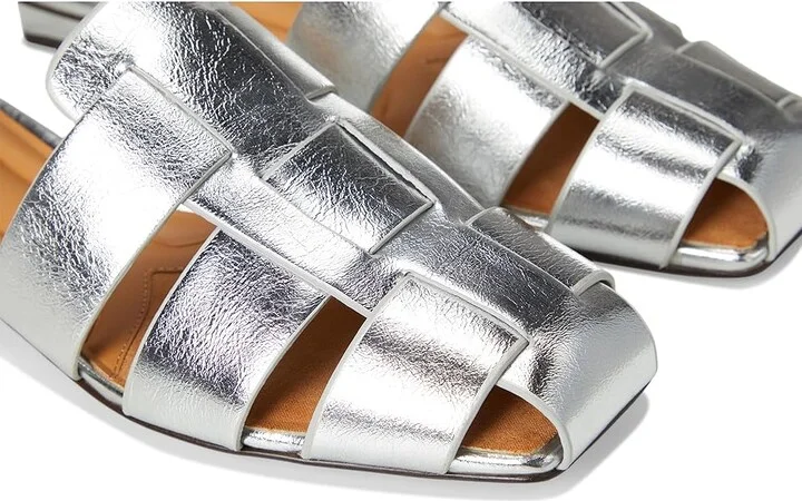 Franco Sarto L-tavana Mule Women's Shoes Silver Metallic : 9.5 M, Leather - Image 7