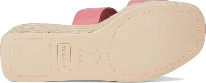 Franco Sarto L-taziana Slide Sandals Women's Wedge Shoes Strawberry Pink : 5 M, Leather - Image 3