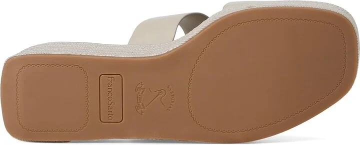 Franco Sarto L-taziana Slide Sandals Women's Wedge Shoes Vicenza Grey : 11 M, Leather - Image 3