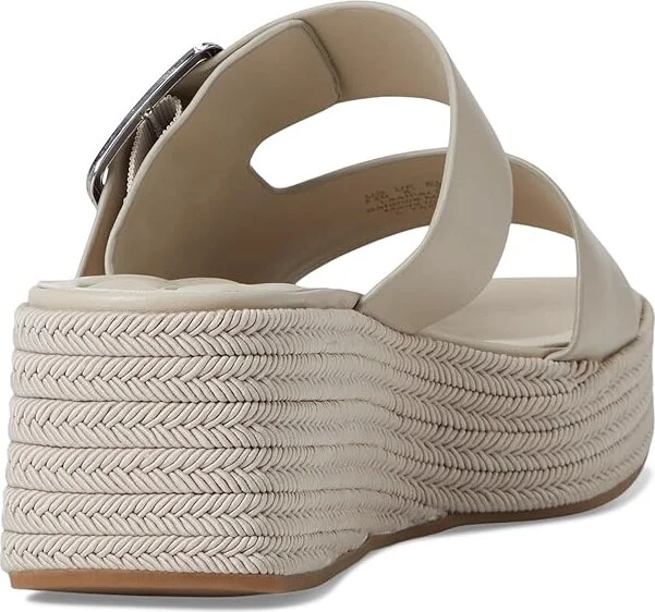 Franco Sarto L-taziana Slide Sandals Women's Wedge Shoes Vicenza Grey : 11 M, Leather - Image 4