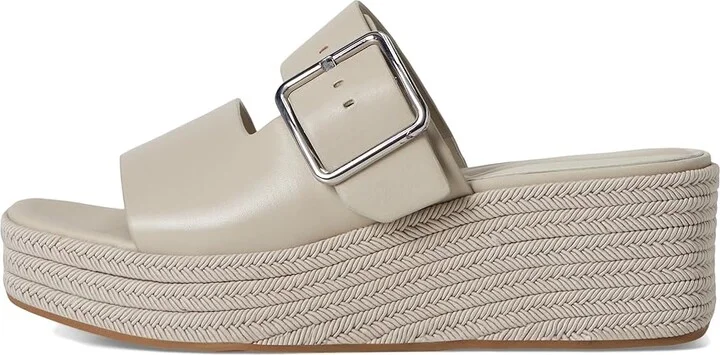Franco Sarto L-taziana Slide Sandals Women's Wedge Shoes Vicenza Grey : 11 M, Leather - Image 6