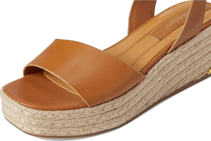 Franco Sarto L-tiffany Espadrille Sandals Women's Wedge Shoes Tan Brown : 5 M, Leather - Image 7