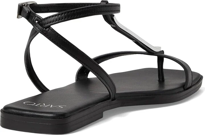 Franco Sarto Logan Women's Sandals Black : 5.5 M, Leather - Image 4