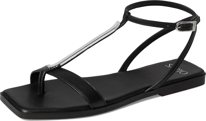 Franco Sarto Logan Women's Sandals Black : 5.5 M, Leather - Image 5