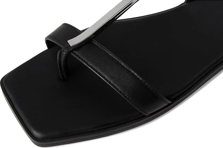 Franco Sarto Logan Women's Sandals Black : 5.5 M, Leather - Image 7