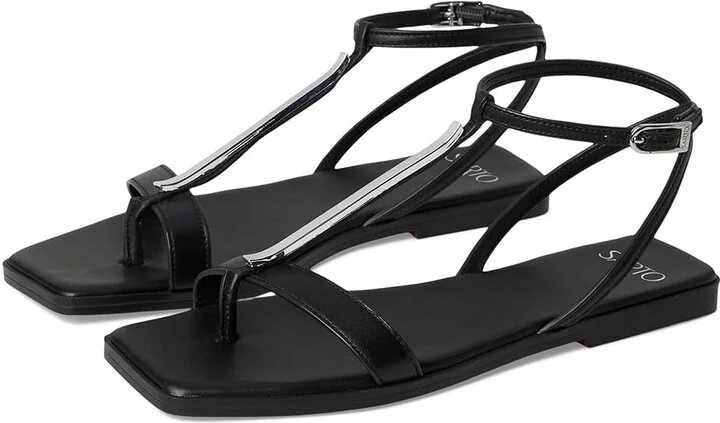 Franco Sarto Logan Women's Sandals Black : 5.5 M, Leather