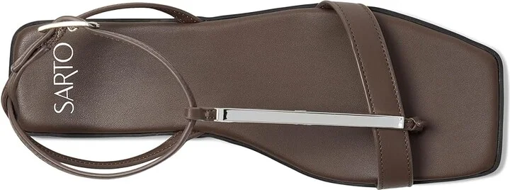 Franco Sarto Logan Women's Sandals Earth Brown : 8 M, Leather - Image 2
