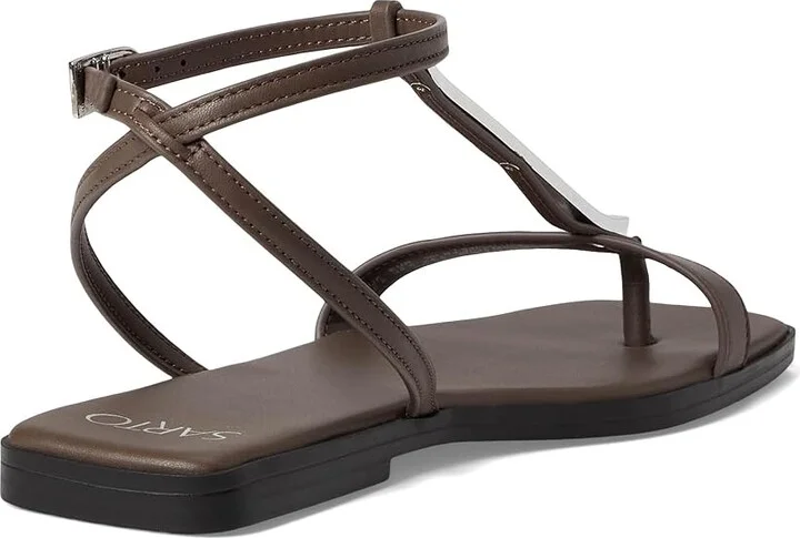 Franco Sarto Logan Women's Sandals Earth Brown : 8 M, Leather - Image 4