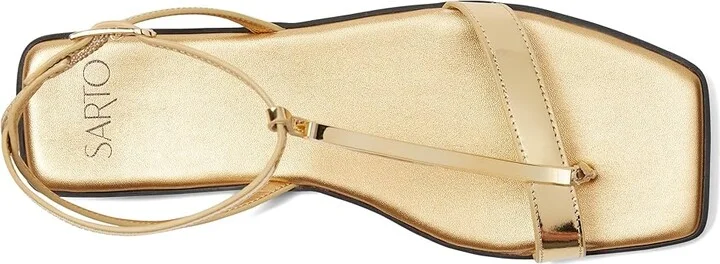 Franco Sarto Logan Women's Sandals Ocra Gold : 8 M, Leather - Image 2