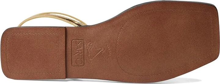 Franco Sarto Logan Women's Sandals Ocra Gold : 8 M, Leather - Image 3