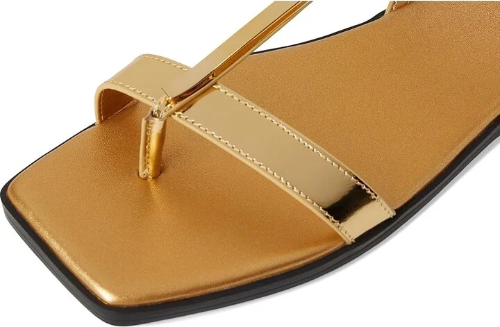 Franco Sarto Logan Women's Sandals Ocra Gold : 8 M, Leather - Image 7