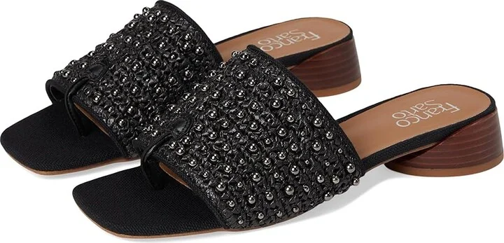 Franco Sarto Loran 3 Women's Sandals Black Stud : 8.5 M, Synthetic