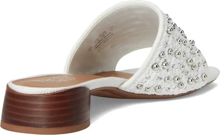 Franco Sarto Loran 3 Women's Sandals White Stud : 5 M, Synthetic - Image 4