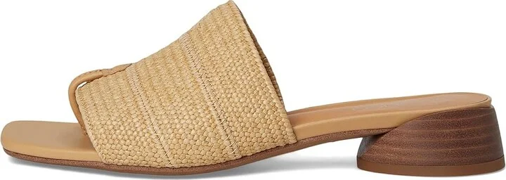 Franco Sarto Loran Women's Shoes Natural Beige Stretch Raffia : 5.5 M, Leather - Image 6