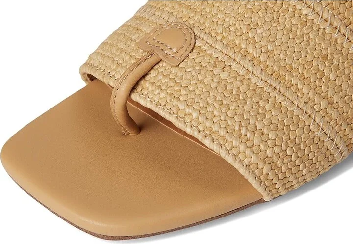 Franco Sarto Loran Women's Shoes Natural Beige Stretch Raffia : 5.5 M, Leather - Image 7