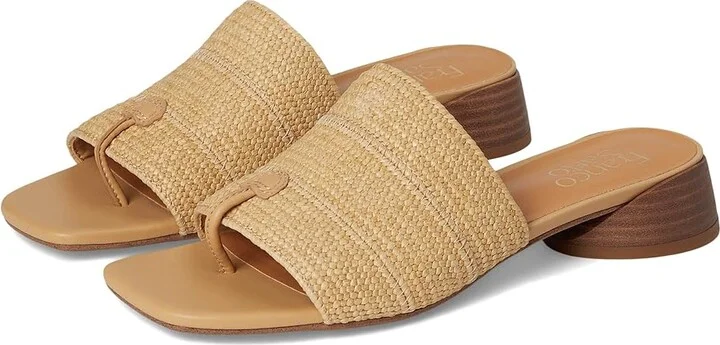 Franco Sarto Loran Women's Shoes Natural Beige Stretch Raffia : 5.5 M, Leather