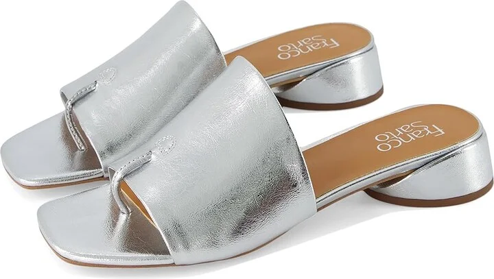 Franco Sarto Loran Women's Shoes Silver Metallic : 9.5 M, Leather