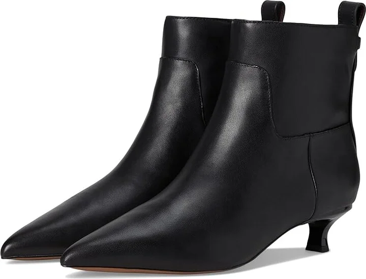 Franco Sarto Mala Booties Women's Boots Black Leather : 6 M